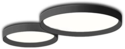 Vibia Up - eenvoudige LED plafondlamp grafiet mat grafiet