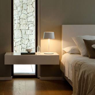 Vibia Warm 4896 tafellamp, Ø 22 cm, wit