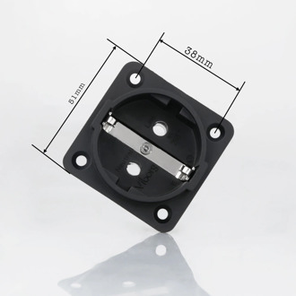 Viborg VE01R Pure Copper Rhodium plated Schuko Sockets AC 250V 16A EU Power socket Eur European Power Chassis