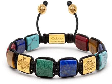Vibrant Dorje Beaded Bracelet Collection Nialaya , Multicolor , Heren - 2Xl,Xl,L,M