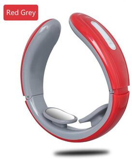 Vibratie Puls Hals Massager Cervicale Wervelkolom Pijn Relief Tool Gezondheidszorg Ontspanning Halswervel Fysiotherapie Massage Usb Rood