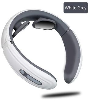 Vibratie Puls Hals Massager Cervicale Wervelkolom Pijn Relief Tool Gezondheidszorg Ontspanning Halswervel Fysiotherapie Massage Usb wit