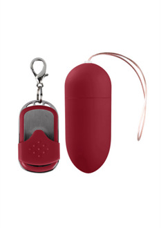 Vibrating Egg with 10 Speeds and Remote Control - L - Red