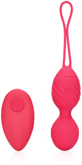 Vibrating Egg with Remote Control - Strawberry Red