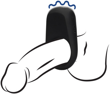 Vibrerende Cockring - Dropzwart