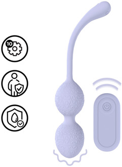 Vibrerende Kegelbal met Afstandsbediening - Lavendel