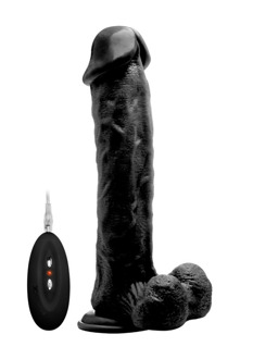 Vibrerende Realistische Cock met Scrotum - 11 / 28 cm