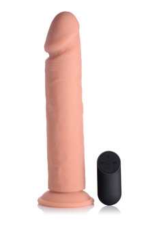 Vibrerende Siliconen Dildo met Afstandsbediening - 10 / 25,5 cm