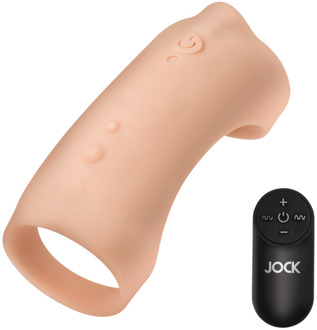 Vibrerende Siliconen Penis Sleeve - Licht