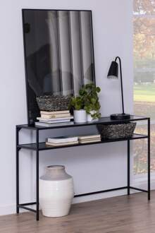 Vic houten sidetable zwart - 120 x 35 cm