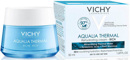 VICHY Aqualia Thermal Hydraterende Dagcrème Rijk - 50ml- droge huid