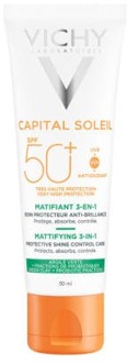 VICHY Capital Soleil Anti-Glimmen Zonnebrand SPF50 - 50ml - tegen onzuiverheden