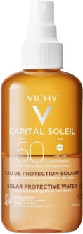 VICHY Capital Soleil Zonnebrand water SPF50 - 200ml - optimale bruine teint