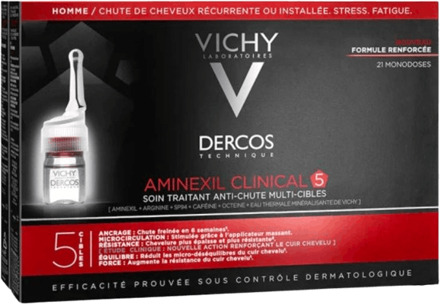 VICHY Dercos Aminexil Clinical 5 Anti-Haaruitval Man - 21 ampullen