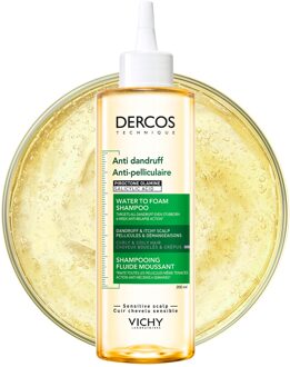 VICHY Dercos Anti-Dandruff Water To Foam Shampoo To Treat Dandruff On All Curls and Coils 200ml