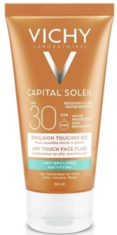 VICHY Idéal Soleil Dry Touch Zonnebrand Crème SPF30 - 50 ml - Matteert