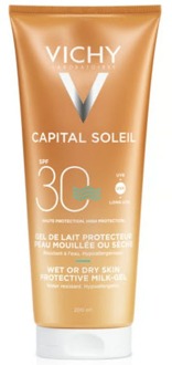 VICHY Idéal Soleil Wet Technology Zonnebrand SPF30 - 200 ml - Vochtige of Droge Huid