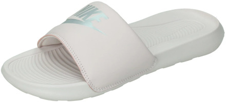 Victori One slipper met logo Lichtroze - 40.5