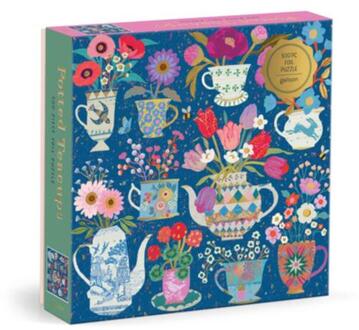 Victoria Ball Potted Teacups 500 Piece Foil Puzzle -  Galison (ISBN: 9780735388154)