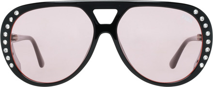 Victoria's Secret PK0014 5901T - Zonnebril - Zwartkleurig/Roze - 59 mm