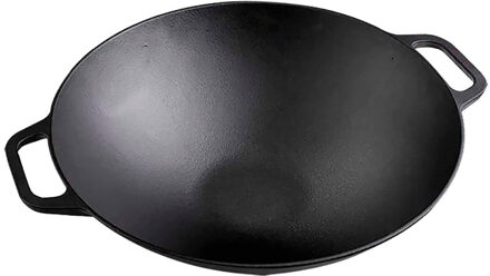 Victoria Wok 35,5 cm, Seasoned Bak-/braadpan