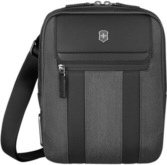 Victorinox Architecture Urban2 Crossbody Bag melange grey/black Herentas Grijs - H 28 x B 22 x D 9