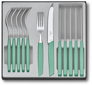 Victorinox Bestekset Swiss Modern - 12-delig - Pastel Groen - RVS/PP