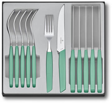 Victorinox Bestekset Swiss Modern - 12-delig - Pastel Groen - RVS/PP