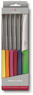 Victorinox Colorful Tomato and Table Knife Set Of 6 Colors