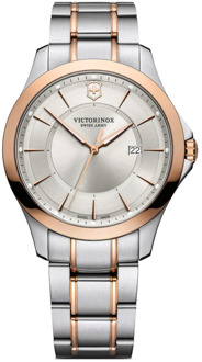 Victorinox Stalen Quartz Horloge, Zilveren Kast Band Victorinox , Multicolor , Heren - ONE Size
