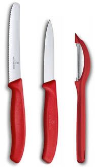 Victorinox SwissClassic Keukenset - 3-Delig - Rood