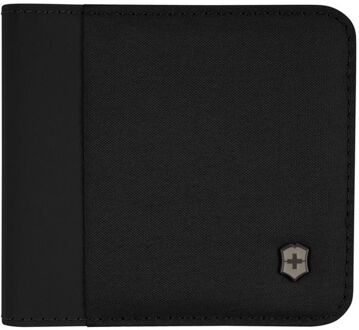 Victorinox Travel Essentials Bi-Fold Wallet black heren portemonnee Zwart - H 11 x B 10 x D 1 cm
