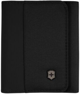 Victorinox Travel Essentials Tri-Fold Wallet black heren portemonnee Zwart - H 10 x B 9 x D 2 cm
