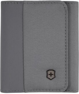 Victorinox Travel Essentials Tri-Fold Wallet frost grey heren portemonnee Grijs - H 10 x B 9 x D 2 cm