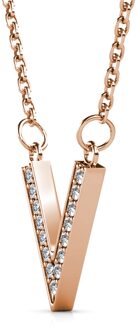 Victory hangers - Roségoud en kristal - maat