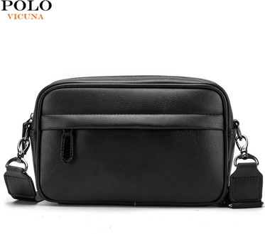 VICUNA POLO Famous Brand Leather Men Bag Casual Business Leather Bag Set Man Messenger Bag Vintage Crossbody Bag bolsas male