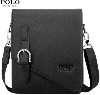 VICUNA POLO Fashion Men's Leather Shoulder Bags Factory Direct Sale Brand Cross Body Messenger Bags Casual Business Man Bag