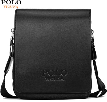 VICUNA POLO High Capacity Casual Leather Small Messenger Bags For Men With Card Pocket Brand Mens Side Crossbody Shoulder Bag