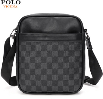 VICUNA POLO Leather Man Bag Famous Brand Small Flap Crossbody Bag Fashion Side Sling Shoulder Bags For Man Dropshipping