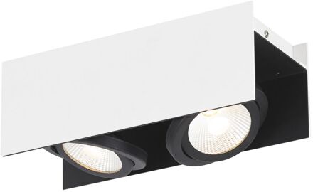 Vidago Plafondlamp - LED - 31 cm - Wit, Zwart - Dimbaar