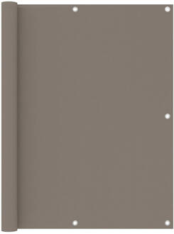 vidaXL Balkonscherm 120x500 cm oxford stof taupe Multikleur