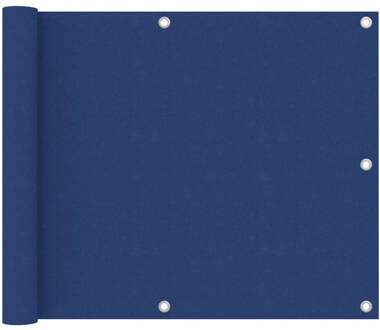 vidaXL Balkonscherm 75x400 cm oxford stof blauw