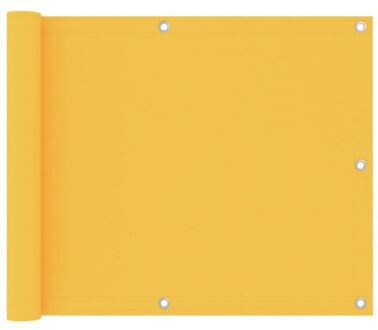 vidaXL Balkonscherm 75x400 cm oxford stof geel Roze