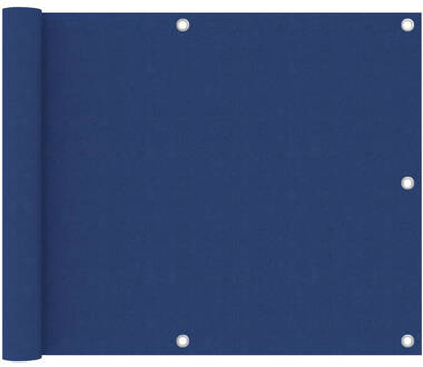 vidaXL Balkonscherm 75x500 cm oxford stof blauw