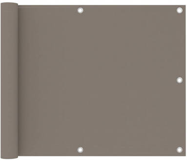 vidaXL Balkonscherm 75x500 cm oxford stof taupe