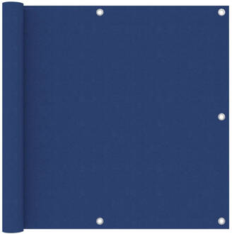 vidaXL Balkonscherm 90x500 cm oxford stof blauw