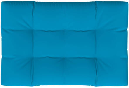 vidaXL Bankkussen pallet 120x80x10 cm blauw