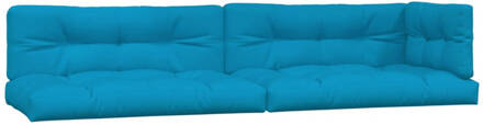 vidaXL Bankkussens pallet 5 st blauw