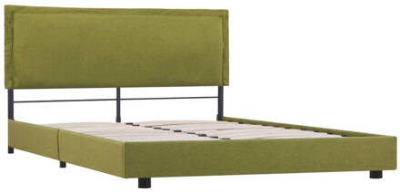 vidaXL Bedframe stof groen 140x200 cm