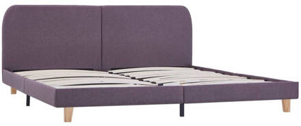 vidaXL Bedframe stof taupe 180x200 cm